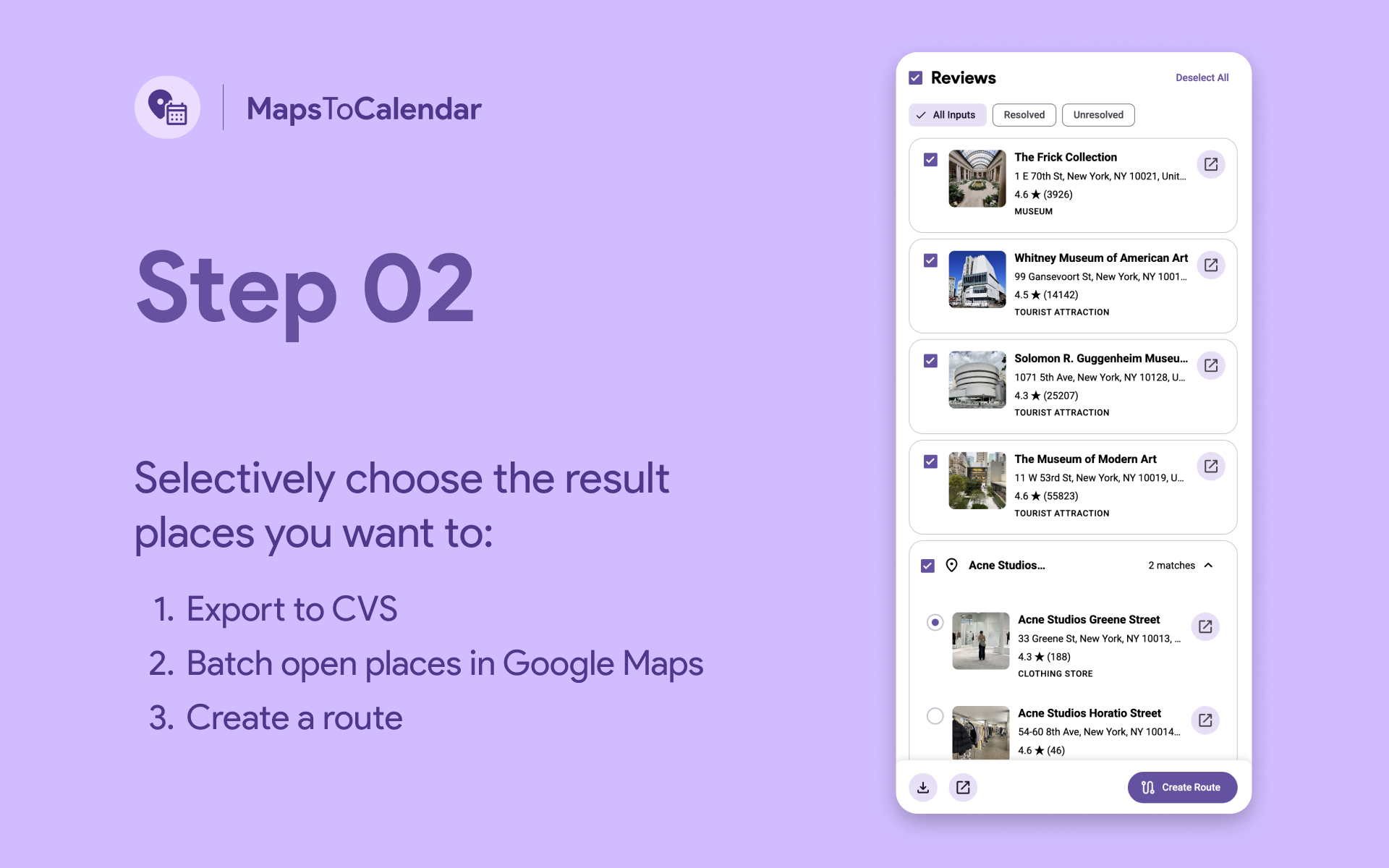 BatchMaps step 2